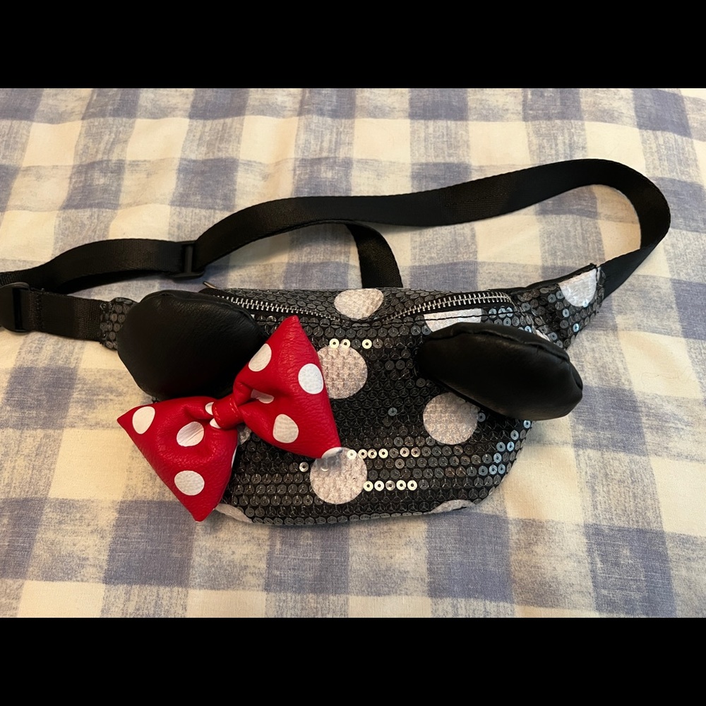 Loungefly Disney Minnie Mouse Sequin Waist Bag